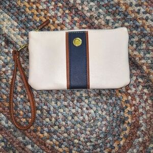Stone & Co. Leather Clutch With Internal Detachable Coin/Card Purse